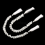 Natural White Moonstone Beads Strands, Triangle, Faceted, Top Drilled, with Tassel, 6~7.5x6~7.5x6~7.5mm, Hole: 0.6mm, about 48~51pcs/strand, 11.81''(30cm)(GG-CBA7F68-02)