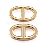 Ion Plating(IP) 304 Stainless Steel Connector Charms, Navy Mesh Charms, Soda Tab/Pull Tab, Oval, Golden, 17x10x2.5mm, Inner Diameter: 5x5.5mm(STAS-F247-03-G)