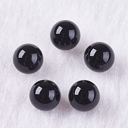 Natural Black Onyx Beads, Gemstone Sphere, Undrilled/No Hole, Dyed, Round, 6mm(G-K275-32-6mm)