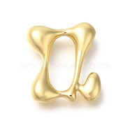 Rack Plating Brass Beads, Balloon Letter, for Personalized Name Necklaces Making, Long-Lasting Plated, Lead Free & Cadmium Free, Real 18K Gold Plated, Letter Q, 23x20x7mm, Hole: 2mm(KK-S051-01G-Q)