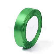 Single Face Satin Ribbon, Polyester Ribbon, Green, about 3/4 inch(20mm) wide, 25yards/roll(22.86m/roll), 250yards/group(228.6m/group), 10rolls/group(RC20mmY019)