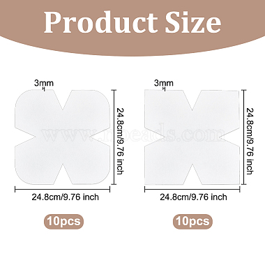 20Pcs 2 Style Felt Fabric Batting for Quilting Bowl Cozy Pattern Template(DIY-OC0011-47)-2