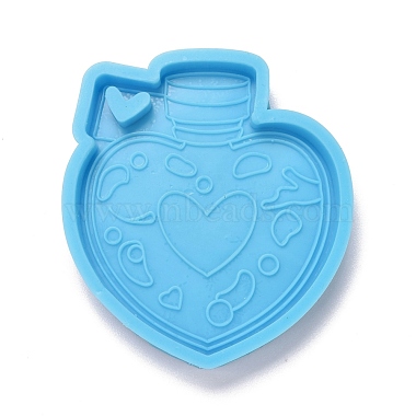 Heart Perfume Bottle Pendant Silicone Molds(DIY-M034-25)-2