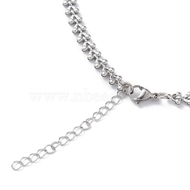 304 Stainless Steel Cobs Chain Necklace for Men Women(STAS-B039-11P)-3