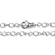201 Stainless Steel Figaro Chain Necklace for Men Women(NJEW-I122-04P)-2