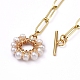 Brass Paperclip Chains Necklace & Bracelet Jewelry Sets(SJEW-JS01098)-4