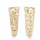 Brass Cubic Zirconia Pendants(KK-T050-36G-NF)-2