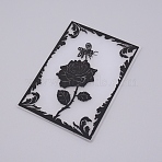 Plastic Embossing Folders, Concave-Convex Embossing Stencils, for Handcraft Photo Album Decoration, Plant & Animal Pattern, 148x105x3mm(DIY-WH0186-67)
