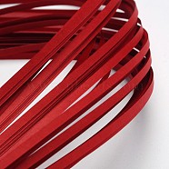 Quilling Paper Strips, Red, 390x3mm, about 120strips/bag(DIY-J001-3mm-B31)