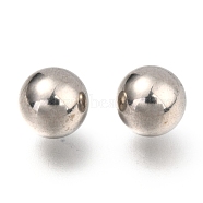 201 Stainless Steel Beads, No Hole/Undrilled, Solid Round, Stainless Steel Color, 9.5mm(X-STAS-H139-03A-P)