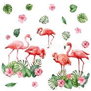 PVC Wall Stickers, Wall Decoration, Flamingo Pattern, 390x900mm(DIY-WH0228-701)