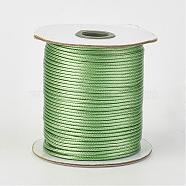 Eco-Friendly Korean Waxed Polyester Cord, Dark Sea Green, 2mm, about 90yards/roll(80m/roll)(YC-P002-2mm-1122)