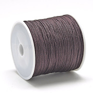 Nylon Thread, Chinese Knotting Cord, Coconut Brown, 1.5mm, about 142.16 yards(130m)/roll(NWIR-Q009B-739)