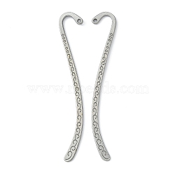 Tibetan Style Bookmarks, Zinc Alloy, Gunmetal, Cadmium Free & Lead Free & Nickel Free, 84x14x1.5mm, Hole: 1.6mm(BLF8635Y-NF)