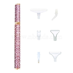 6-Style Head Plastic Diamond Painting Point Drill Pen, Diamond Painting Tools, Pink, 60x220x15mm(PW-WG75090-03)