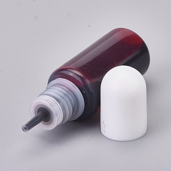 Epoxy Resin Pigment, Liquid Epoxy Resin Dye Transparent Colorant, for UV Resin Coloring, DIY Resin Art Jewelry Making, Red, 67x21mm, Net Content: 10ml