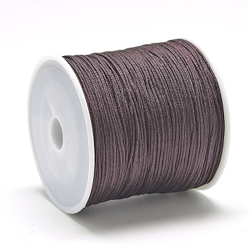 Nylon Thread, Chinese Knotting Cord, Coconut Brown, 1.5mm, about 142.16 yards(130m)/roll