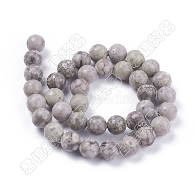 Chapelets de perles maifanite/maifan naturel pierre (X-G-F353-4mm)-3
