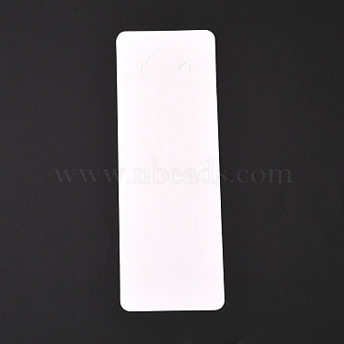 White Rectangle Paper Keychain Display Cards