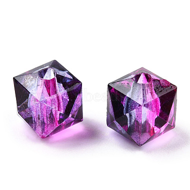 Two Tone Transparent Spray Painted Acrylic Beads(ACRP-TD002-03)-3