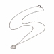 Brass Pendant Necklace with Clear Cubic Zirconia(NJEW-JN04250-01)-4