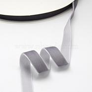 5/8 inch Single Face Velvet Ribbon, Gray, 5/8 inch(15.9mm), about 25yards/roll(22.86m/roll)(OCOR-R019-15.9mm-169)