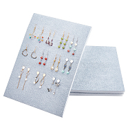 Sponge Mat, Jewelry Display Accessories, Rectanlge, Light Grey, 35x24x1.4cm(ODIS-WH0008-17B)