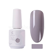 15ml Special Nail Gel, for Nail Art Stamping Print, Varnish Manicure Starter Kit, Dark Gray, Bottle: 34x80mm(MRMJ-P006-B058)