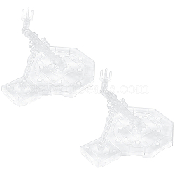 Plastic Model Toy Assembled Holder, Clear, Package: 25.5x21cm(KY-WH0024-09)