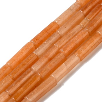 Natural Orange Aventurine Beads Strands, Column, 13x4mm, Hole: 1mm, about 28pcs/strand, 14.96''(38cm)