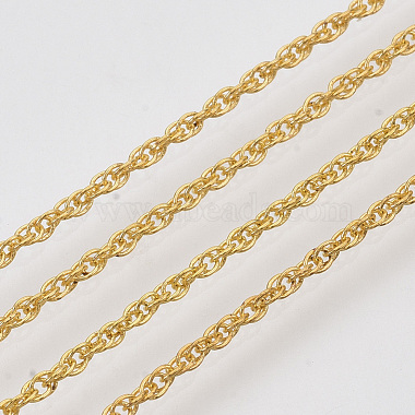 Soldered Brass Coated Iron Rope Chains(CH-T002-04G)-2