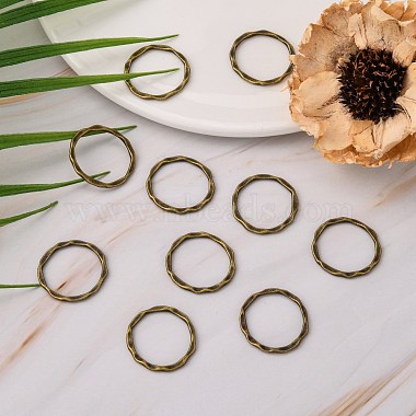 Tibetan Style Linking Rings(PALLOY-A017-AB-FF)-5
