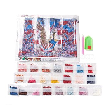 Bricolage kits de peinture au diamant sur le thème de la fête de l'indépendance américaine(DIY-K049-02)-2