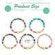 5Pcs 5 Colors Polymer Clay Heishi Beaded Stretch Bracelets Sets(BJEW-SZ0001-55)-7