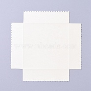 Paper Bottom Holder, for Square Shape Transparent Clear PVC Gift Boxes, White, 12.9x12.9x0.02cm(AJEW-WH0104-80B-04)