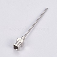 Stainless Steel Fluid Precision Blunt Needle Dispense Tips, Stainless Steel Color, 50x6.2x5.7mm, Hole: 4mm, Pin: 1.2mm(TOOL-WH0117-15D)