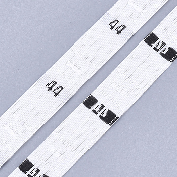 Clothing Size Labels(44), Garment Accessories, Size Tags, White, 12.5mm, about 10000pcs/bag