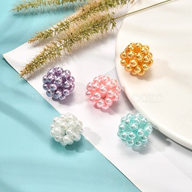 Round Woven Beads(HY-JF-4MM-M1)-2