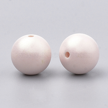 Spray Painted Style Acrylic Beads(MACR-T010-14mm-06)-2