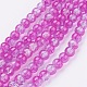 Spray Painted Crackle Glass Beads Strands(CCG-Q002-6mm-09)-1