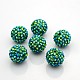 Chunky Resin Rhinestone Bubblegum Ball Beads(RESI-S256-20mm-SAB13)-1
