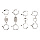 Pandahall 4Pcs 2 Style 925 Sterling Silver Spring Ring Clasps Sets(STER-TA0001-05)-1