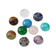 Gemstone Cabochons, Half Round/Dome, Mixed Stone, 12x5mm(G-H1596-FR-12mm-M)