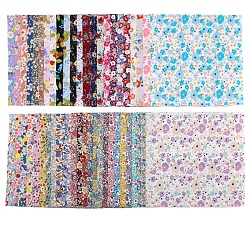 Patchwork Craft Cotton Quilting Fabric, Jelly Roll Fabric, Clothing Accessories, Mixed Color, 200x200, 50pcs/set(PW-WG780EF-14)