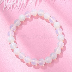 Opalite Beaded Stretch Bracelets, 2 inch(5.2cm)(X-BJEW-F203-01)