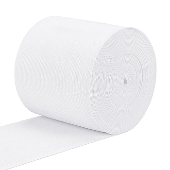 Flat Elastic Rubber Band, Webbing Garment Sewing Accessories, White, 90mm, 8m/set
