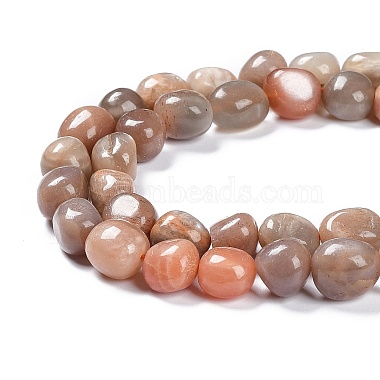 Natural Black Sunstone Beads Strands(G-C038-02A)-4