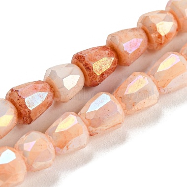 PeachPuff Bell Glass Beads
