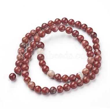 Natural Red Jasper Beads Strands(G-F348-02-6mm)-2