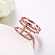 Brass Cubic Zirconia Hollow Three Loops Finger Rings For Party(RJEW-BB16282-6RG)-6